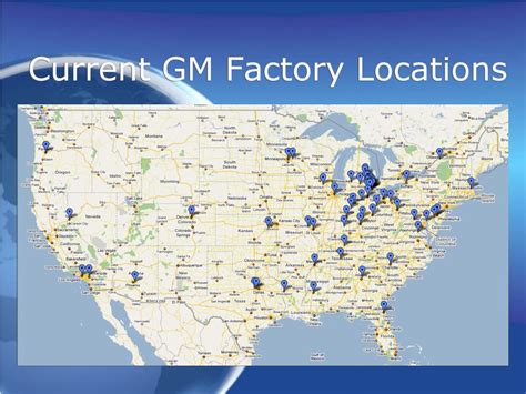 gm plant locations map