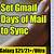 gmail days of mail to sync