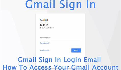 Gmail Sign On To Login To My Emails