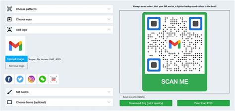 gmail address qr code