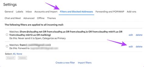 gmail auto forward