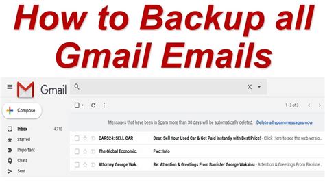 gmail email inbox mail backup