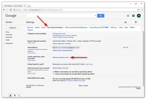 gmail manage email settings