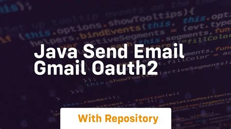 gmail oauth2 java example