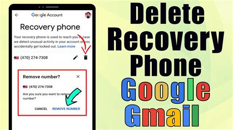 gmail remove recovery phone number
