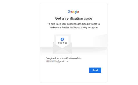gmail sending verification code to locked account