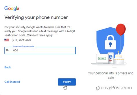 gmail sending verification code to old phone