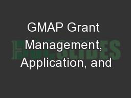 gmap grant application management system