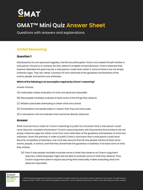 gmat mini quiz