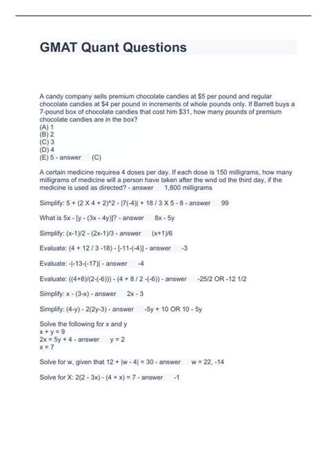 Gmat Questions And Answers Gmat Exponents