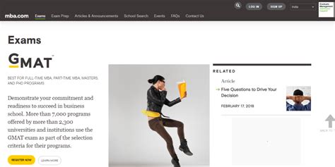 gmat test official website