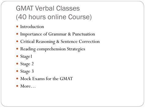 gmat verbal classes