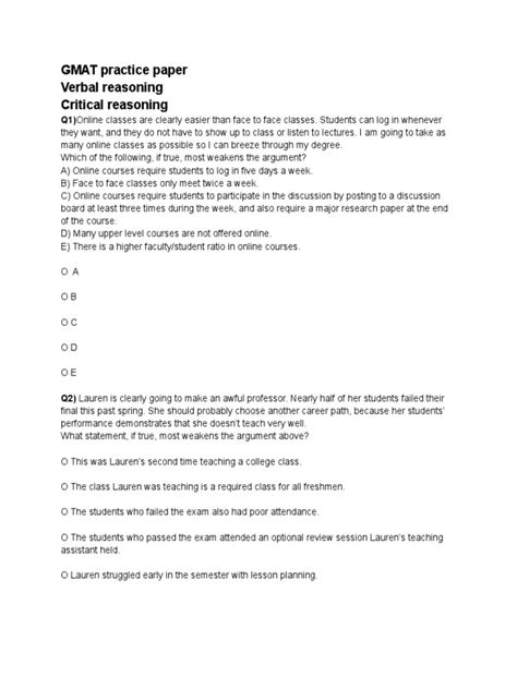 gmat verbal reasoning practice