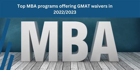 gmat waiver mba programs covid