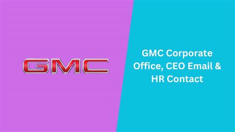 gmc ceo email address