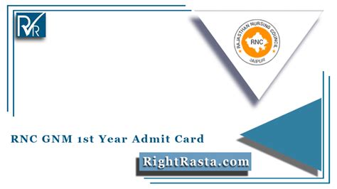 gnm first year admit card