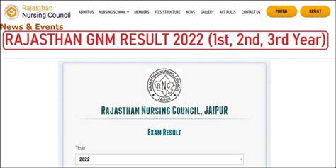 gnm result 2022 rajasthan
