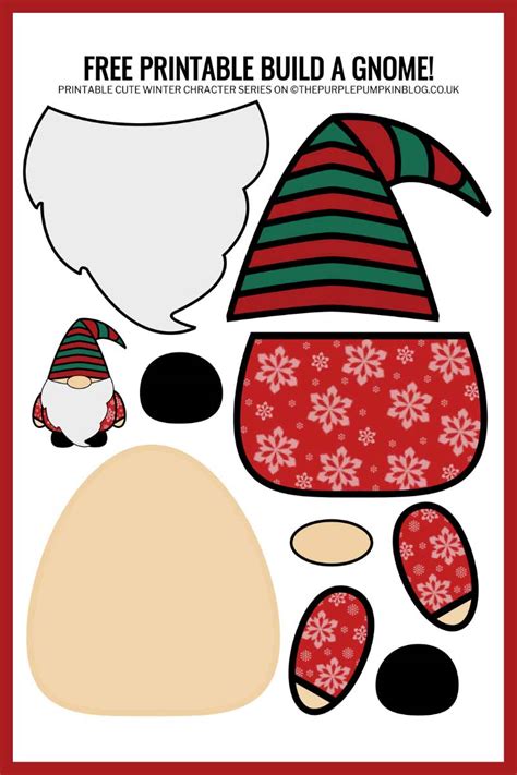 Gnome Template Free Printable: A Cute And Creative Addition To Your Crafts!