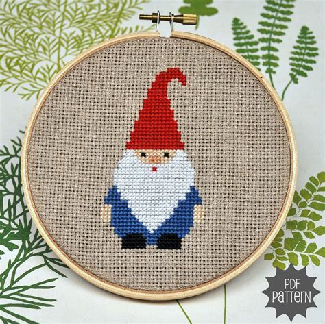Gnome Cross Stitch Pattern Book