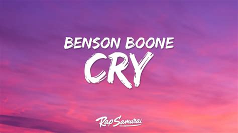 go ahead and cry benson boone