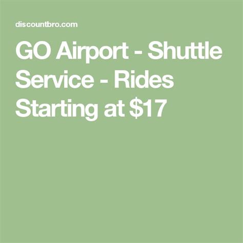go airport shuttle coupon code