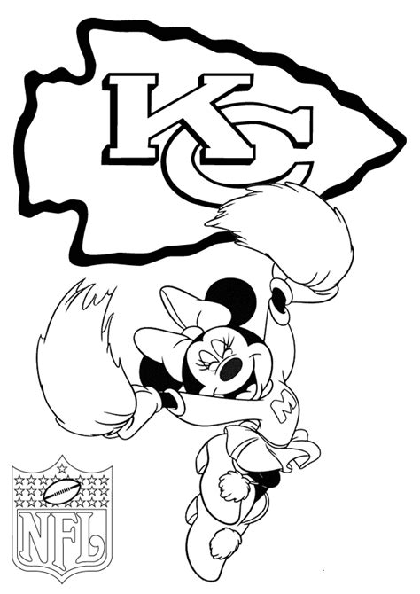 go chiefs coloring page