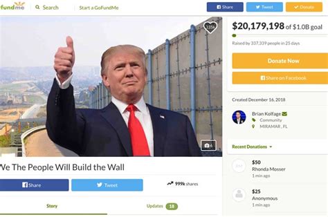 go fund me page for president trump