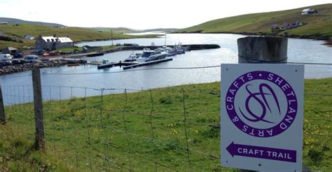 go on a craft trail in shetland islands