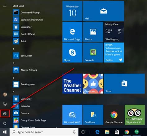 go to settings menu