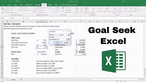 Excel Goal Seek Function