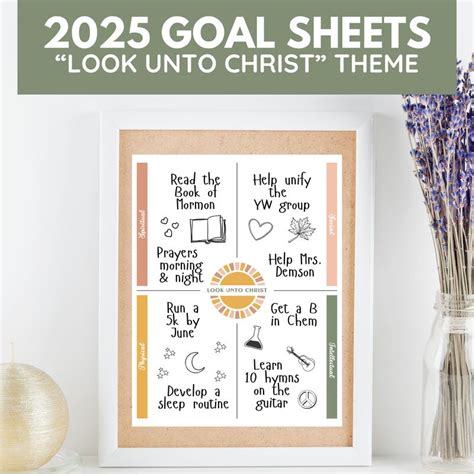 Goal Setting Ideas Lds