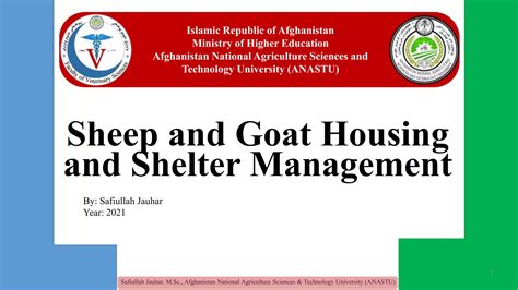 goat and sheep housing management ppt