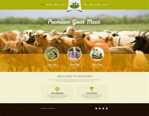 goat farm web page