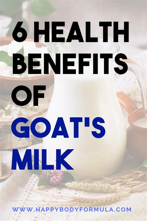goat milk benefits for humans