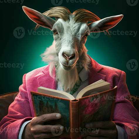 Discover the fascinating world of goat reading a book - A unique and captivating experience!