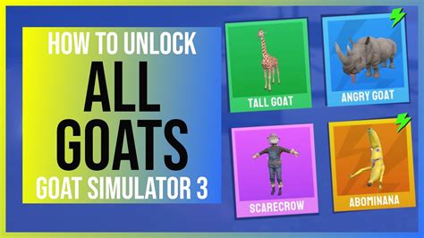 goat simulator 3 unlockables