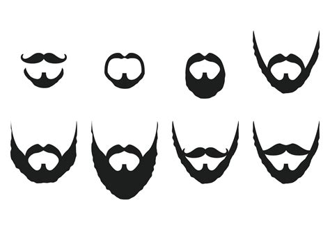 goatee beard vector