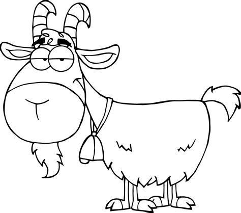 goats coloring pages printable template