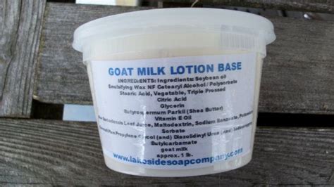 goats milk lotion base
