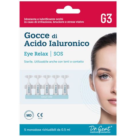 gocce di acido ialuronico