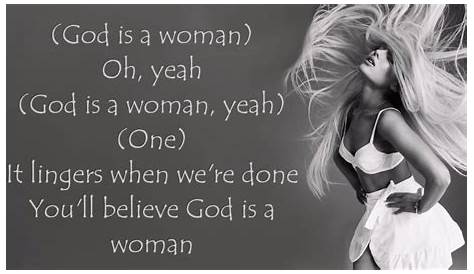 God Is Woman Lyrics Ariana Grande A YouTube