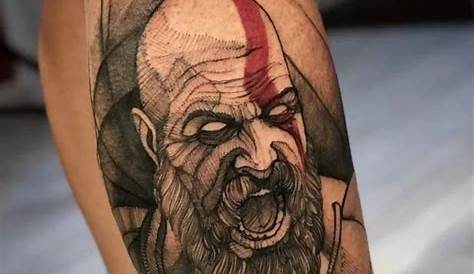 God Of War Kratos - Tattoo Time Lapse Blackwork / Tiempo de Lapso