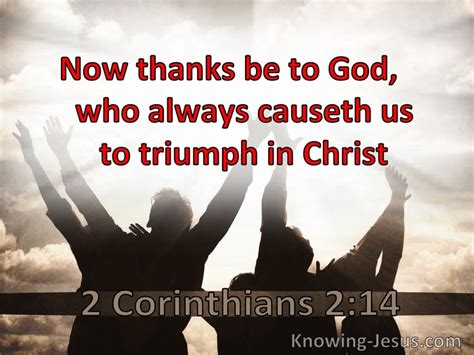 god always causes us to triumph kjv