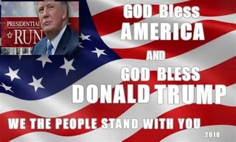 god bless america and donald trump