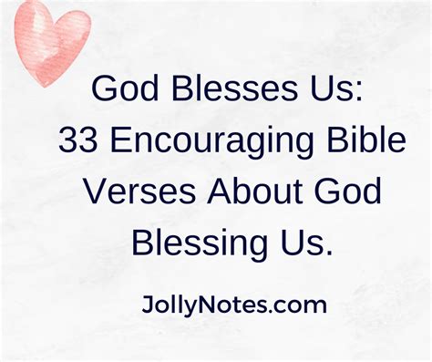 god blesses us verses