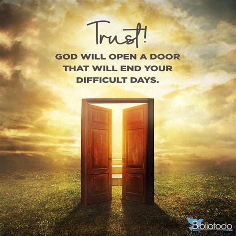 god is opening doors for you