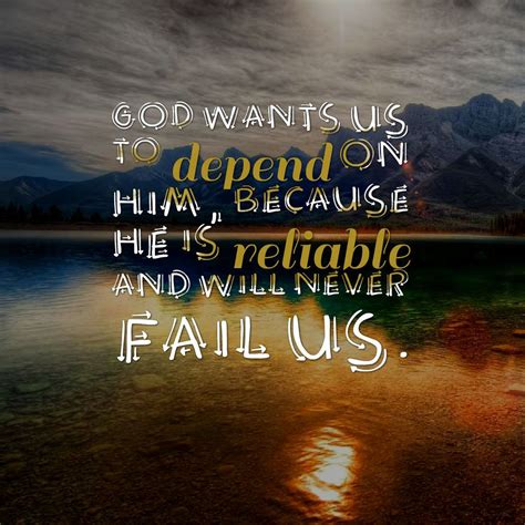 god is reliable verse