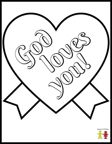 God Loves You Coloring Pages