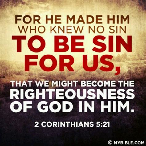 god made him who knew no sin