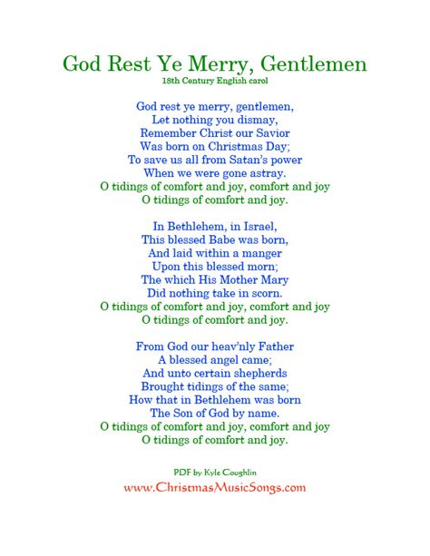 god rest ye merry gentlemen video with lyrics